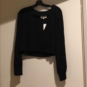 Stone Cold Fox black long sleeved blouse